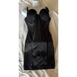 Black Strapless Convertible Bra Bodysuit Shapewear Dress Maidenform